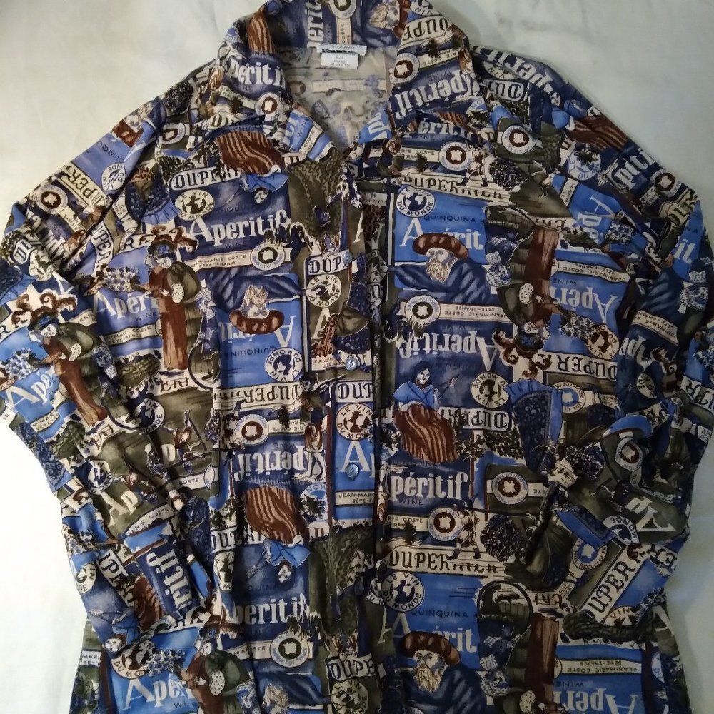 Vintage Lade Winn French Wine Vineyard Shirt